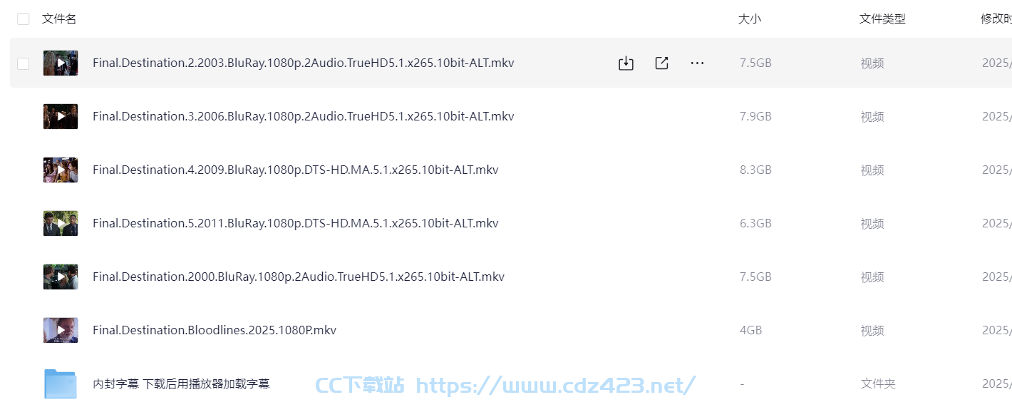 [电影] 死神来了（1-6）大合集！