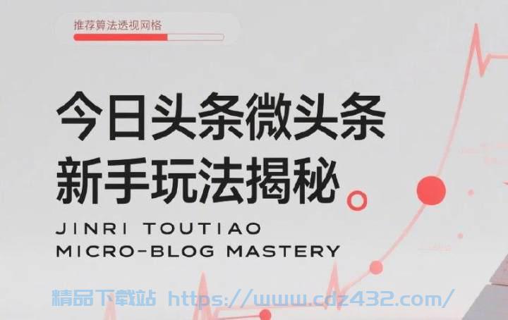 [网赚] 今日头条微头条新手玩法揭秘：每天高收益实操教程，轻松变现不踩坑