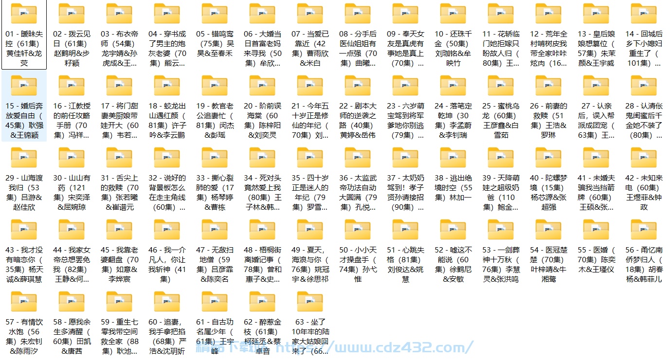 [短剧] 2025年06月28日 精选+付费短剧推荐63部